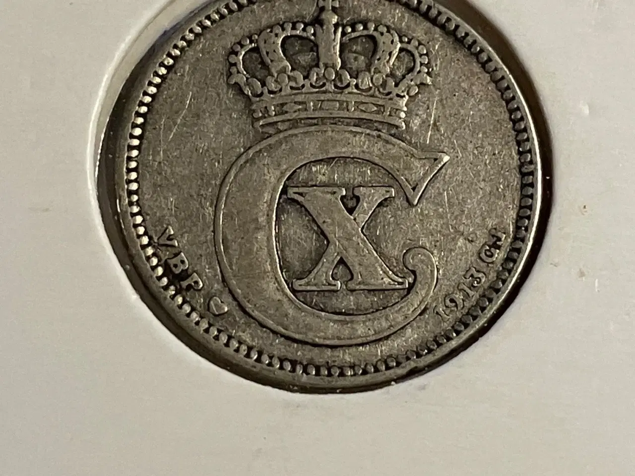 Billede 2 - 25 øre 1913 Danmark