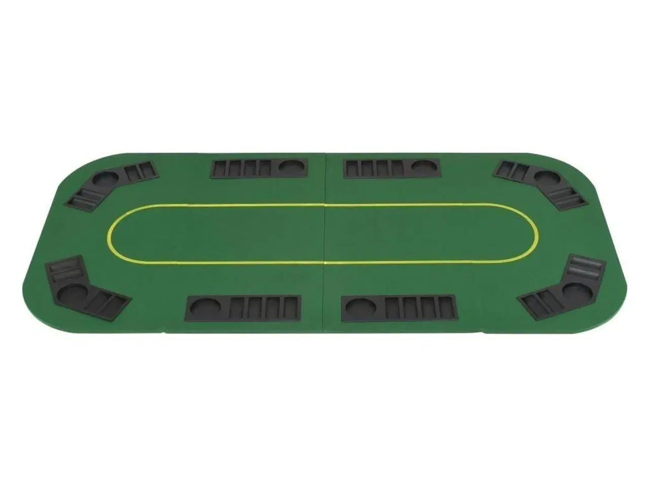 Billede 5 - Foldbar pokerbordplade til 8 spillere rektangulær grøn