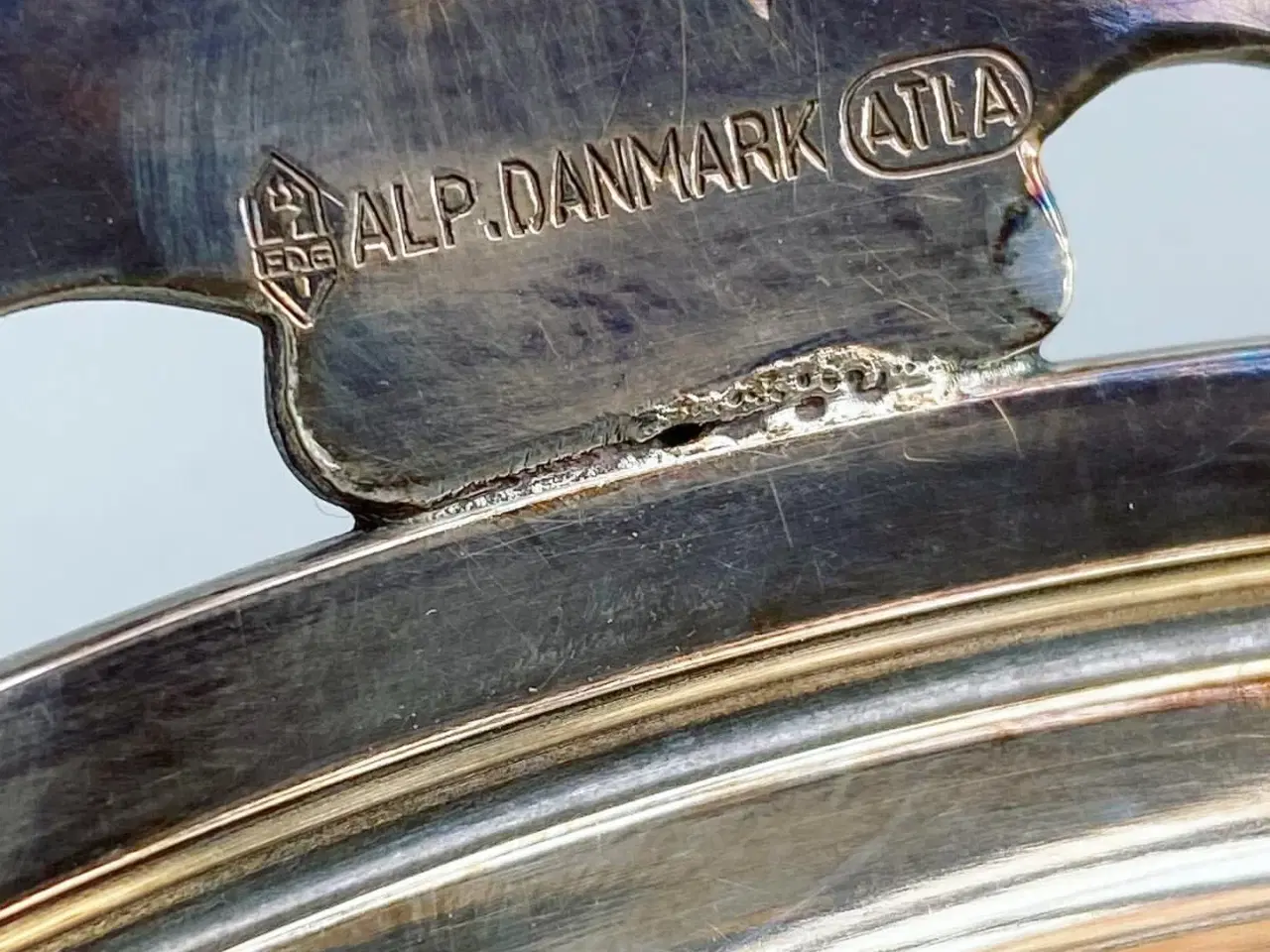 Billede 7 - Sølvplet m fine "vifte"-håndtag