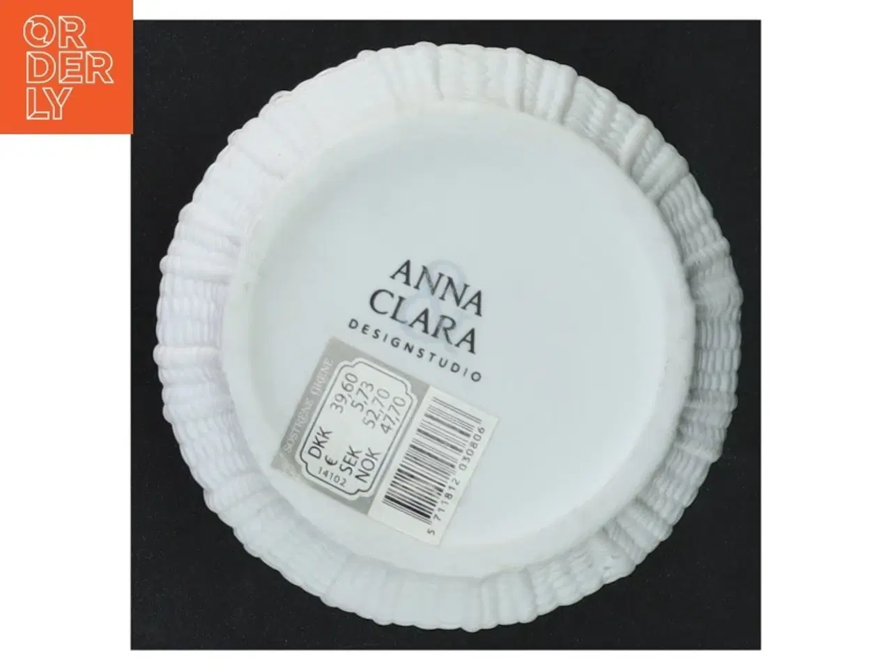 Billede 2 - Hvid vase i strik fra Anna Clara Designstudio (str. 10 cm x Ø4 cm)