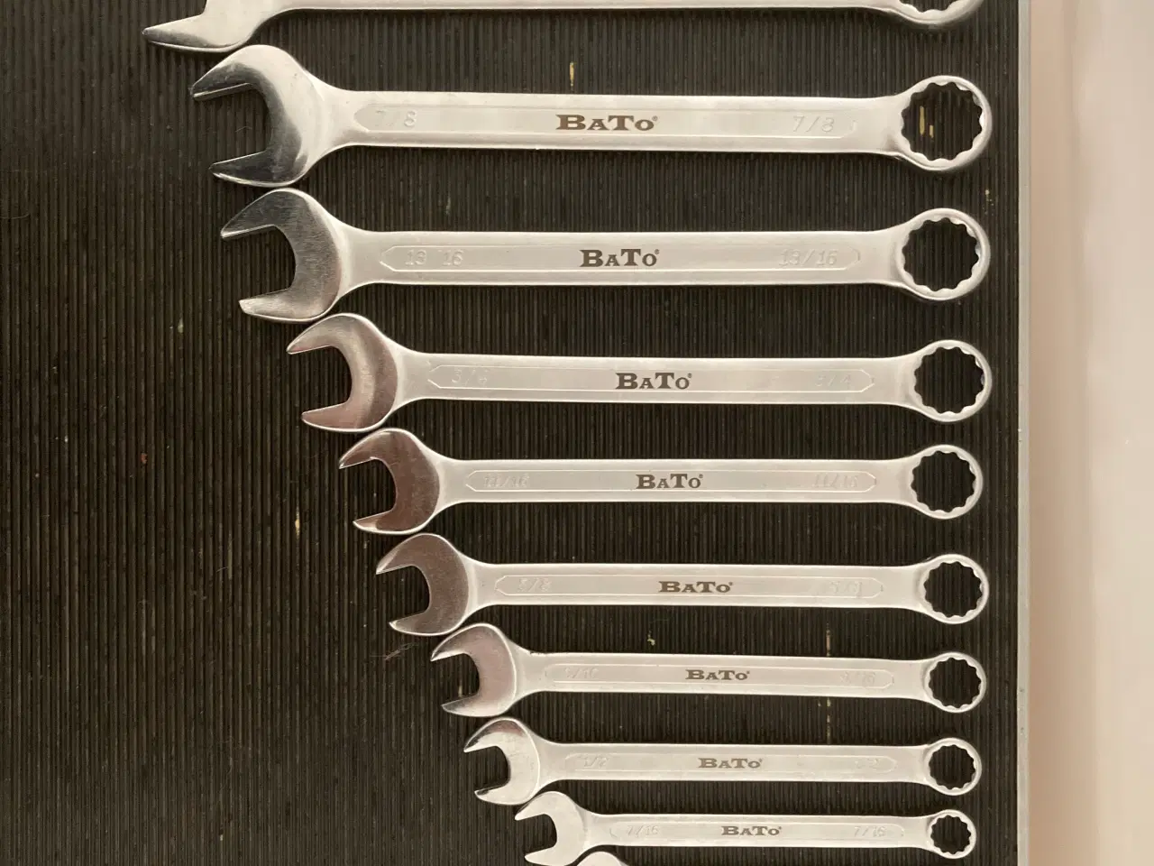 Billede 1 - Stjerne-Gaffelnøgler BaTo, tommer 15 nøgler