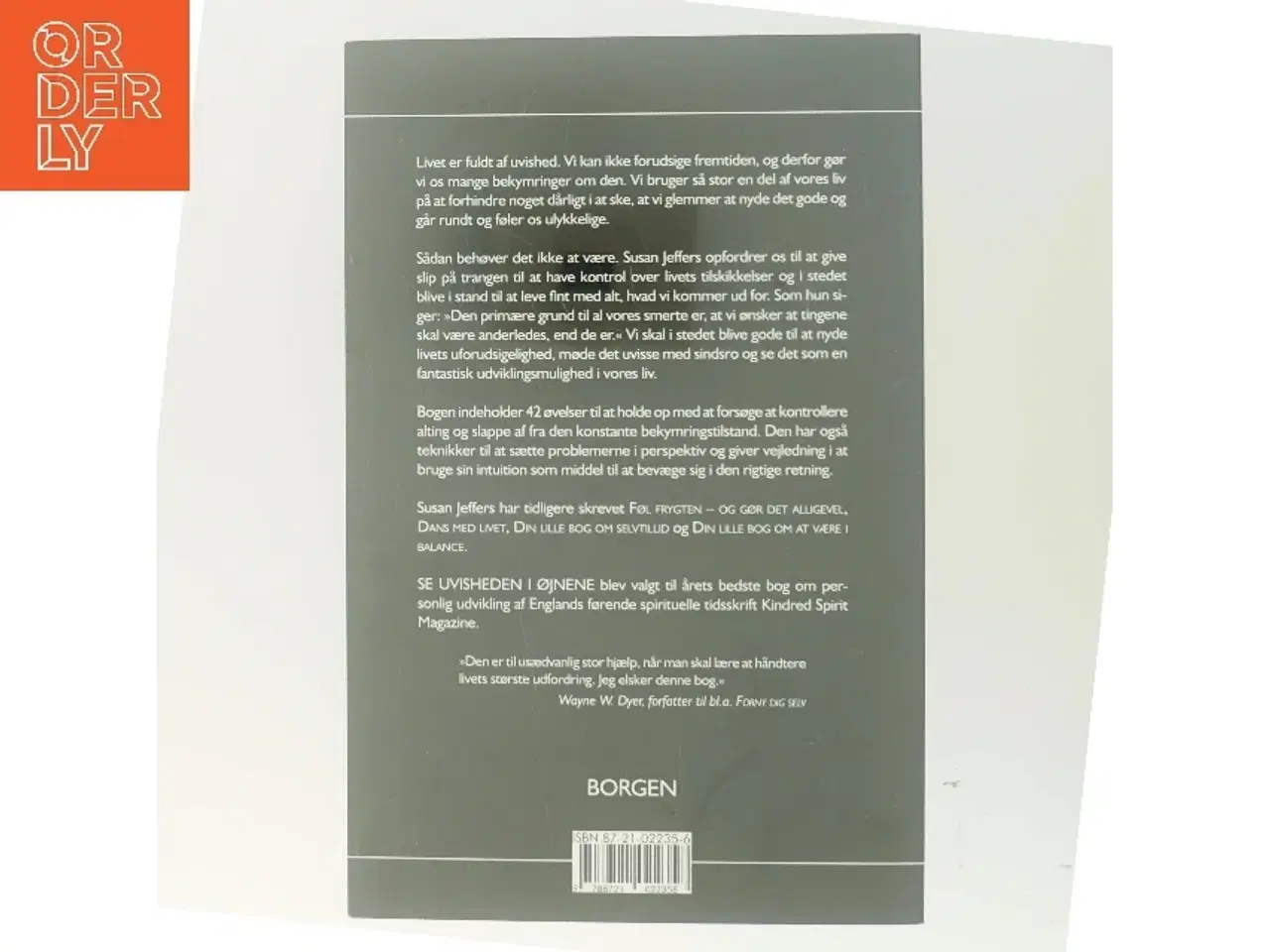 Billede 3 - Se uvisheden i øjnene : nye metoder til at møde det ukendte med sindsro af Susan J. Jeffers (Bog)