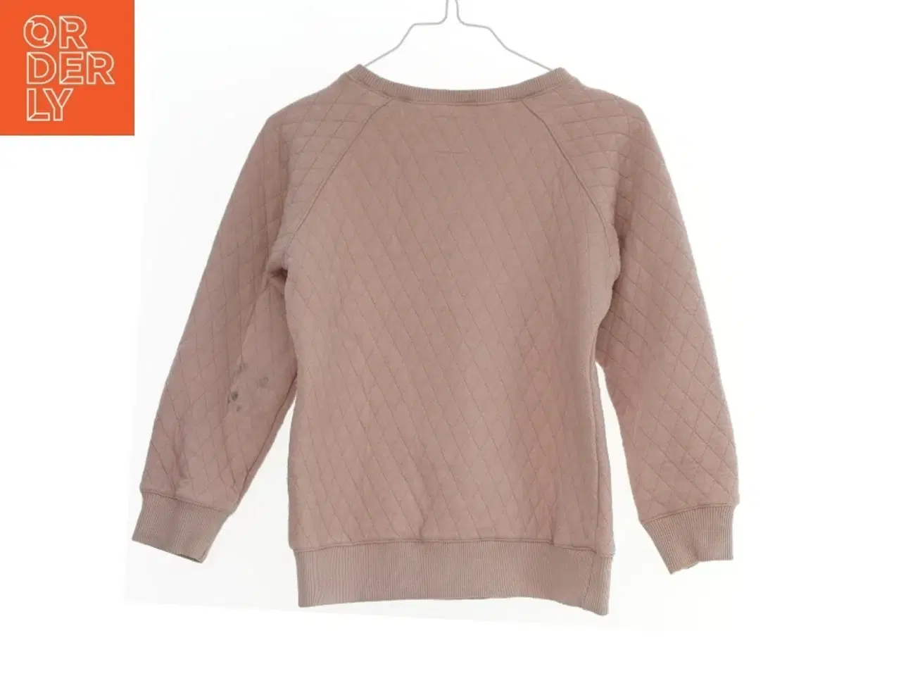 Billede 2 - Lyserød quiltet sweatshirt med tryk fra Friends (str. 116)