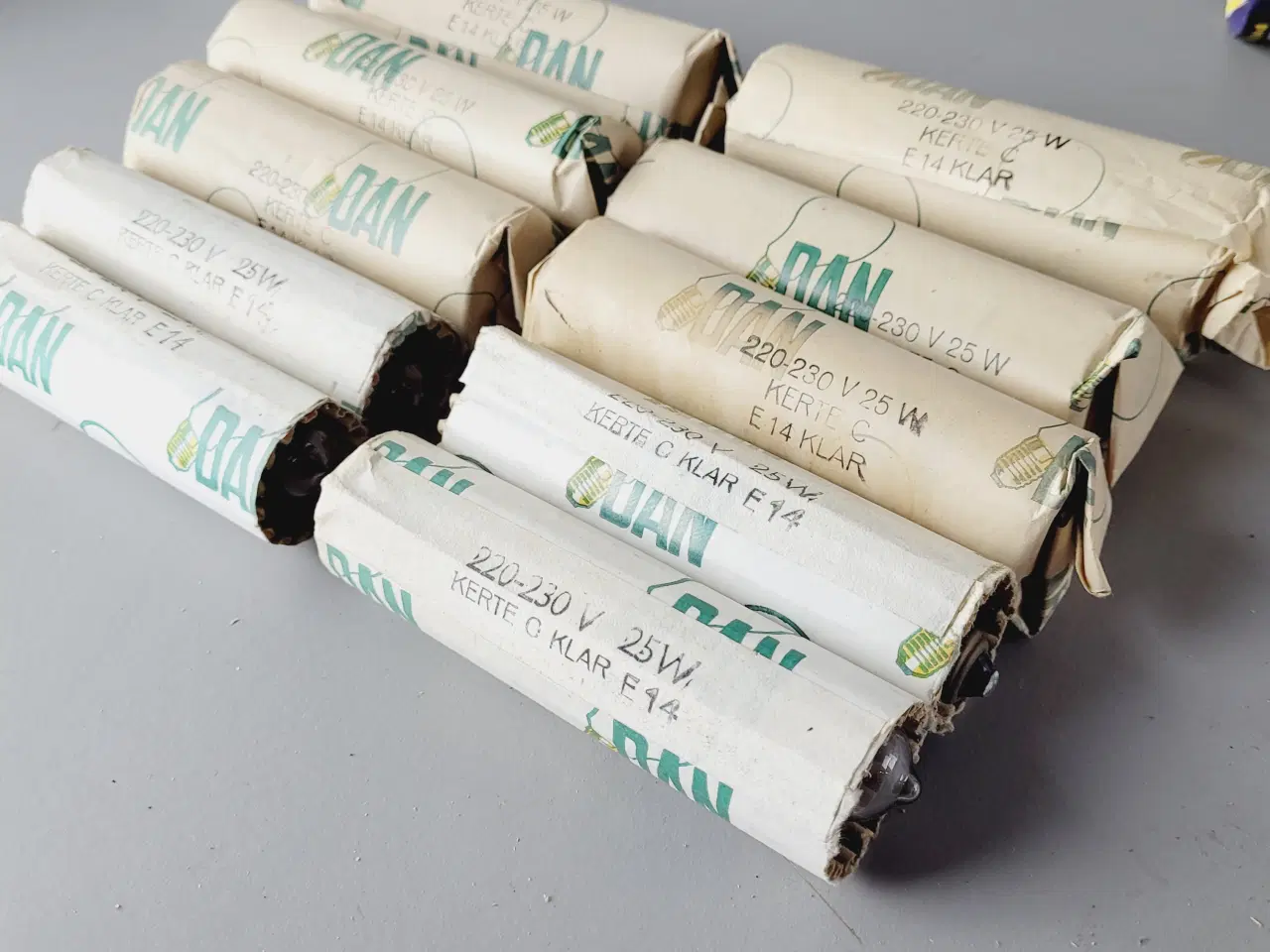 Billede 3 - ⭐️: 10 stk. NOS Vintage Kertepærer – E14 / 25W