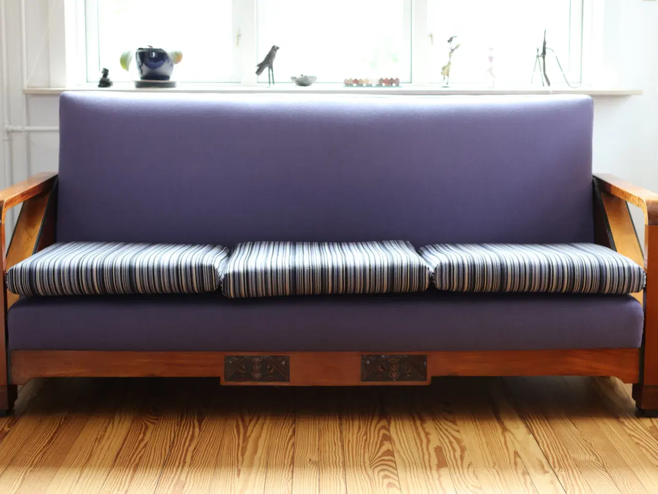 Billede 3 - Sofa + lænestole i ægte, massiv mahogni