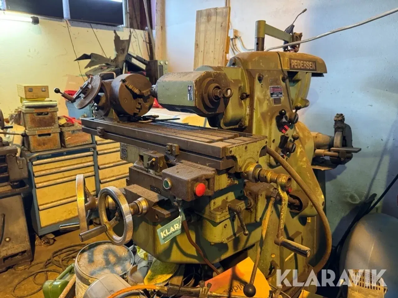 Billede 3 - Fræsemaskine Vilh. Pedersen, Høng VPU 1 inklusiv værktøj