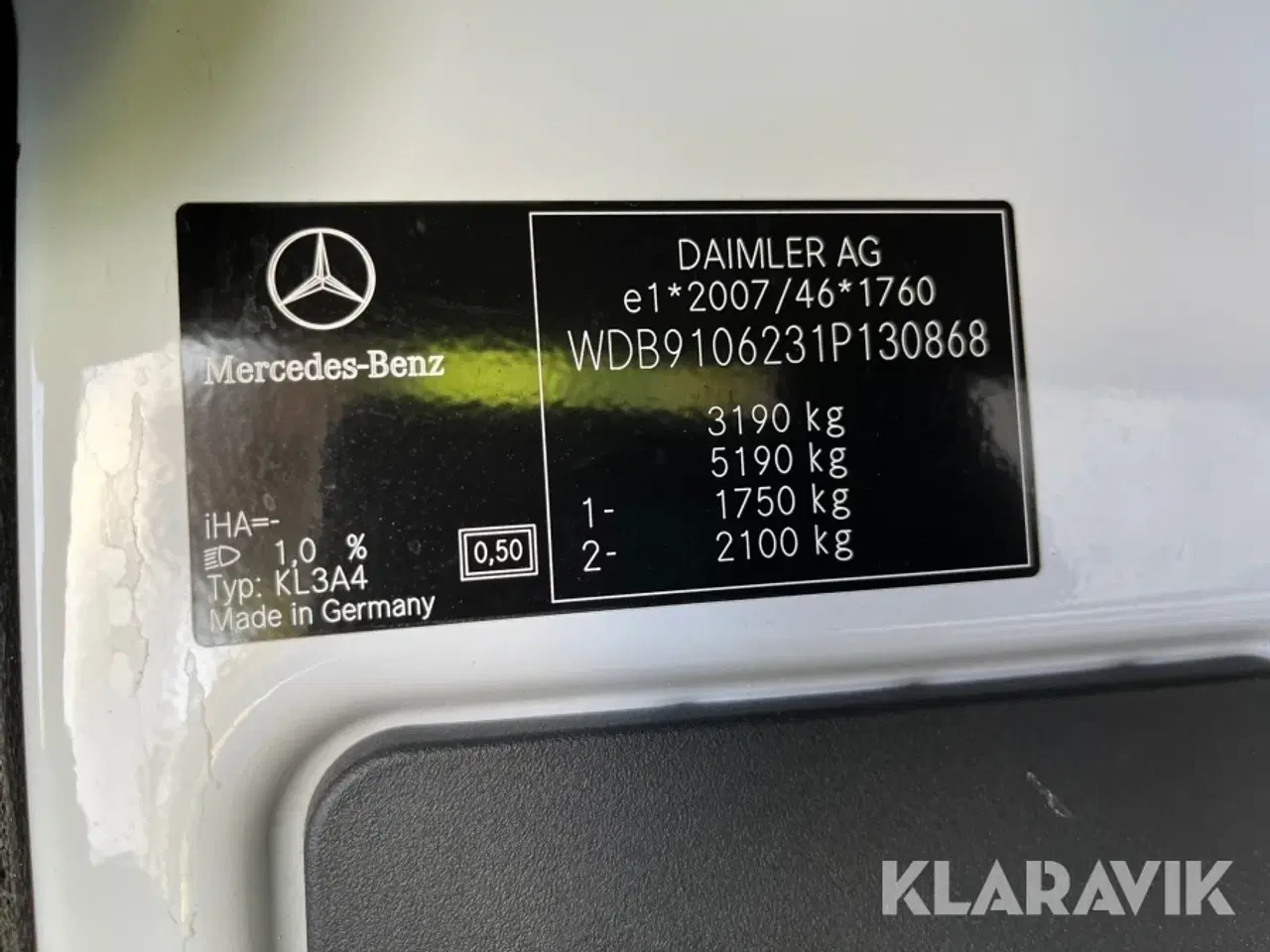 Billede 10 - Varebil Mercedes Sprinter 214 Cdi Ksv A2 Fwd Man