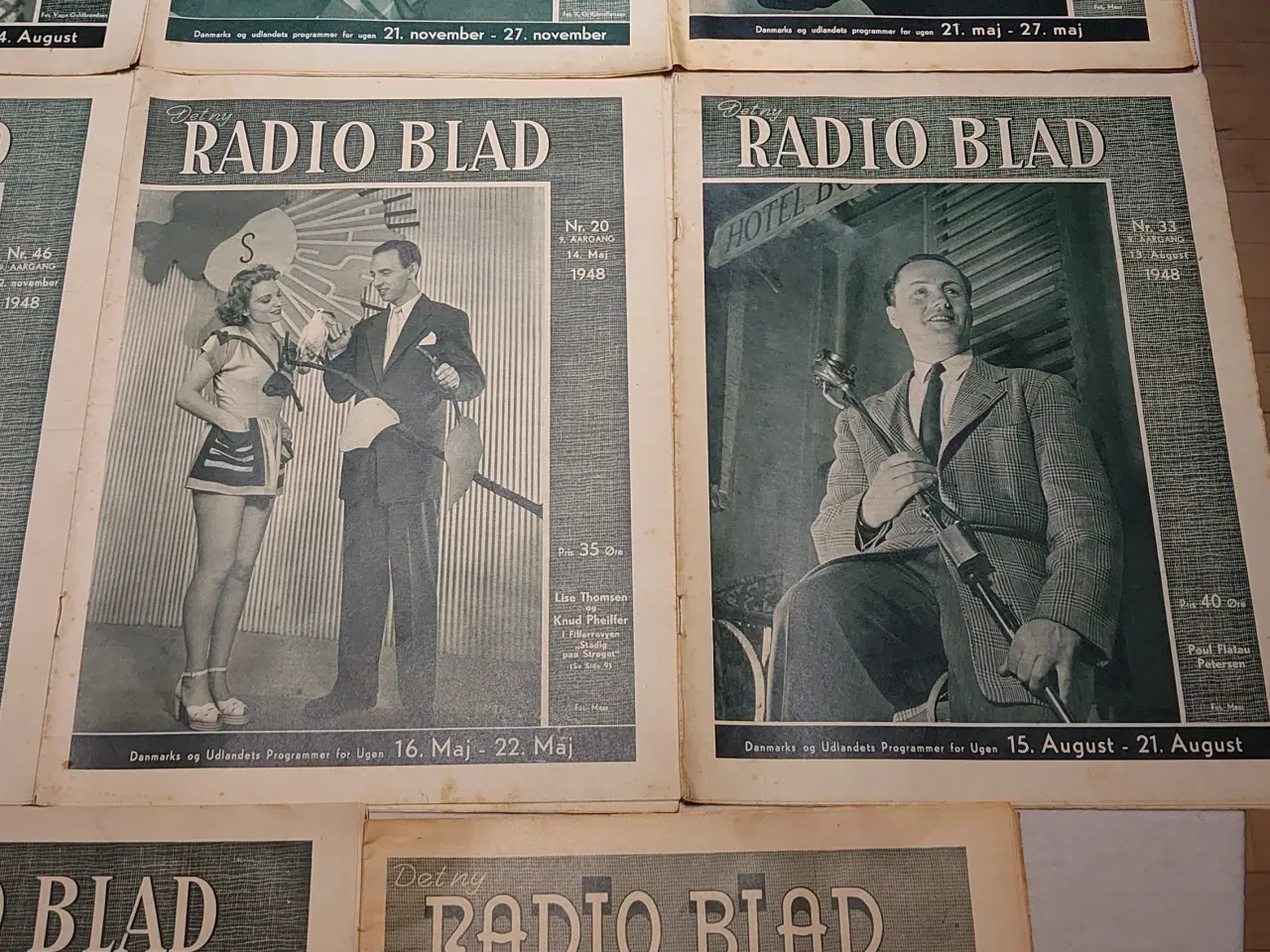 Billede 3 - 11stk "Det ny Radio Blad",senere Se og Hør.1946-50