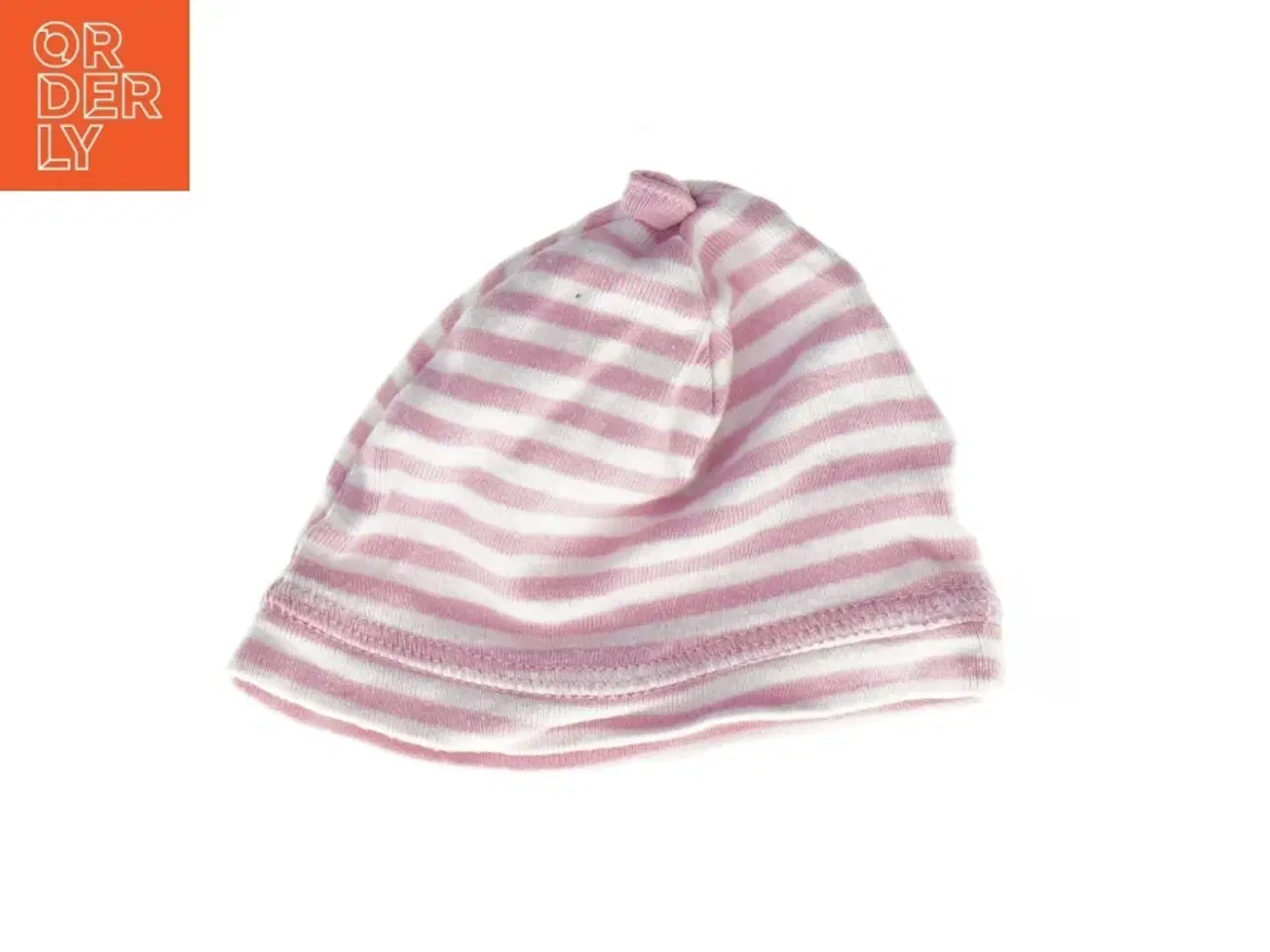 Billede 1 - H&M lyserød og hvid stribet babyhue fra H&M (str. 56)
