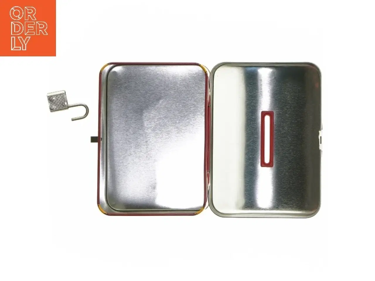 Billede 5 - Børne sparebøsse med lås fra Skofus (str. 7x12,5x9 cm)