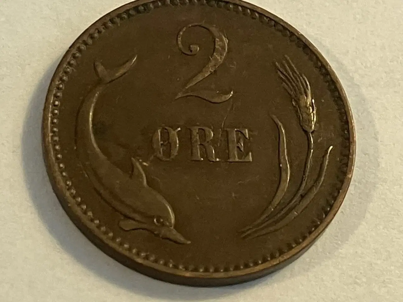 Billede 1 - 2 øre 1902 Danmark