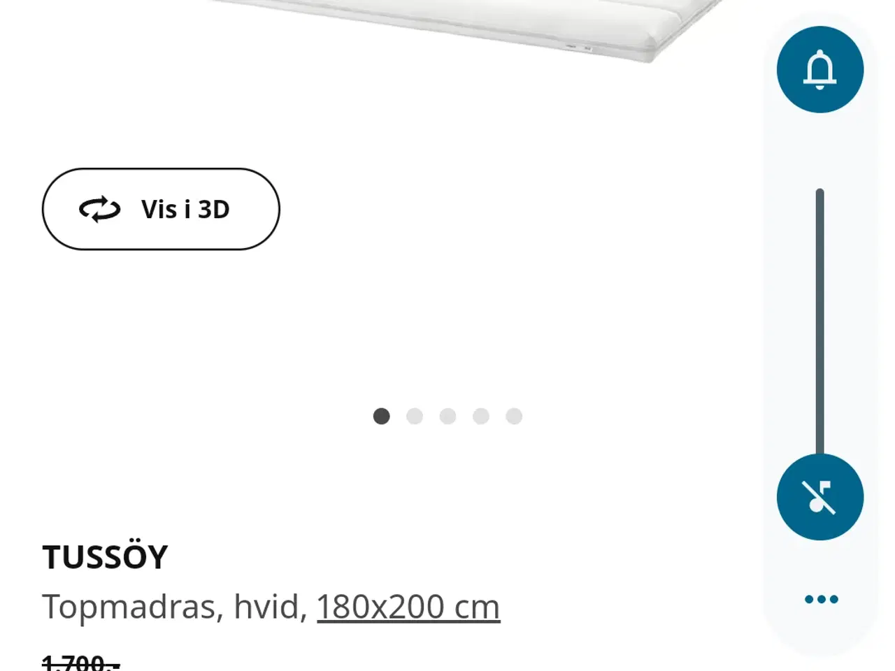 Billede 1 - Madrass ikea 