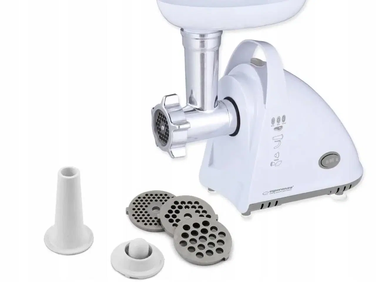 Billede 1 - Kødhakker Esperanza EKM031 – hvid, 2.200 W