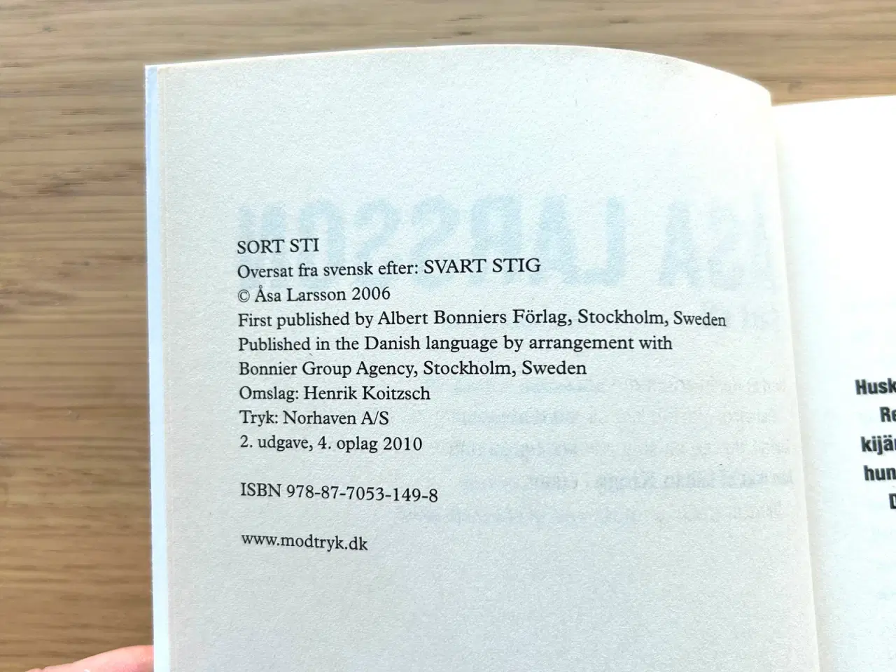 Billede 3 - Sort Sti af Åsa Larsson