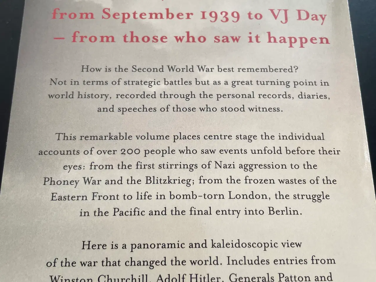Billede 2 - World War ll- The Autobiography 