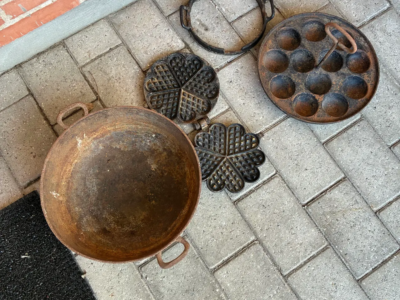 Billede 3 - 3stk støbejern gamle 