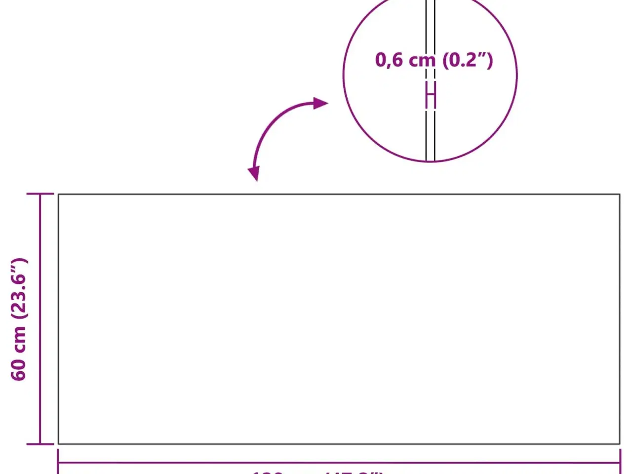 Billede 12 - Sport Beskyttelsesmåtte Sort 120 x 60 x 0,6 cm PVC