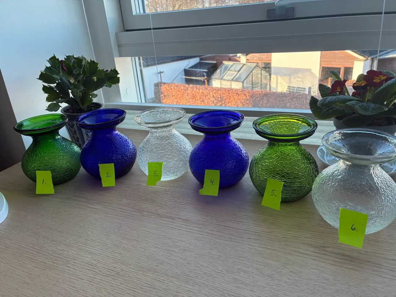 Billede 1 - Ældre hyacintglas - 6 stk. - Holmegaard