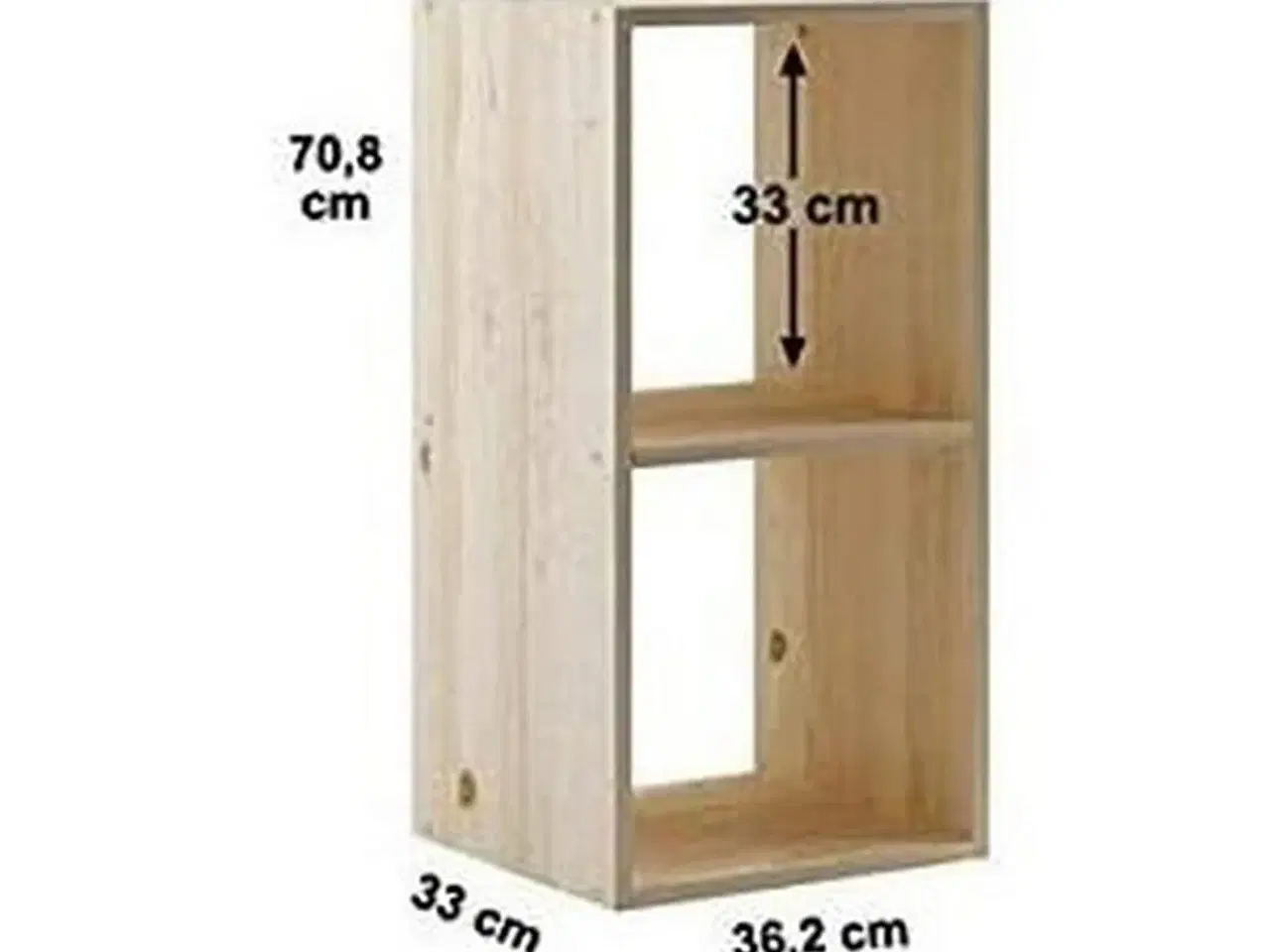 Billede 2 - Astigarraga DINAMIC-2 modulhylde i fyrretræ - 36,2 × 33 × 70,8 cm