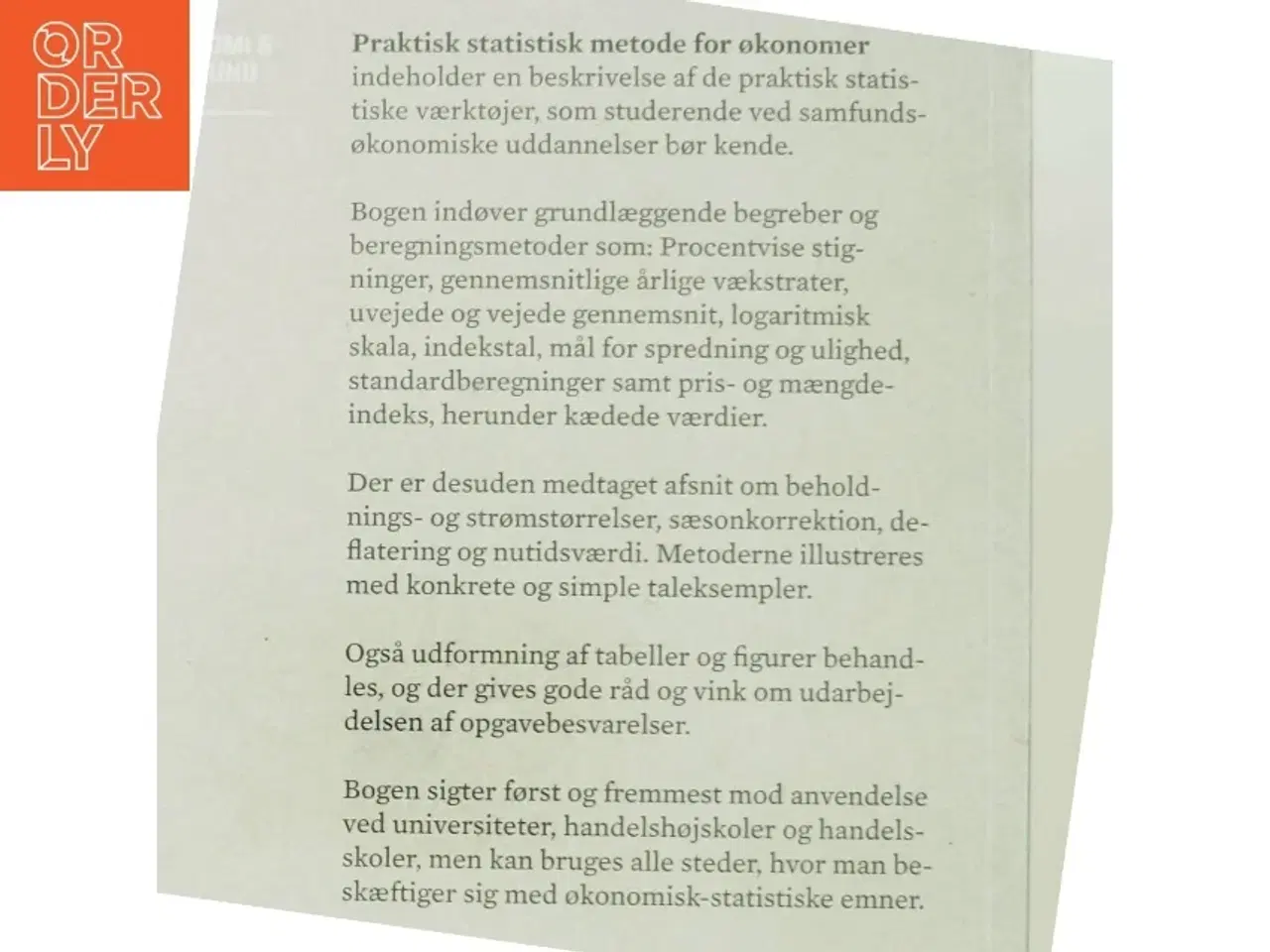 Billede 3 - Praktisk statistisk metode for økonomer af Mikael Trier (Bog)