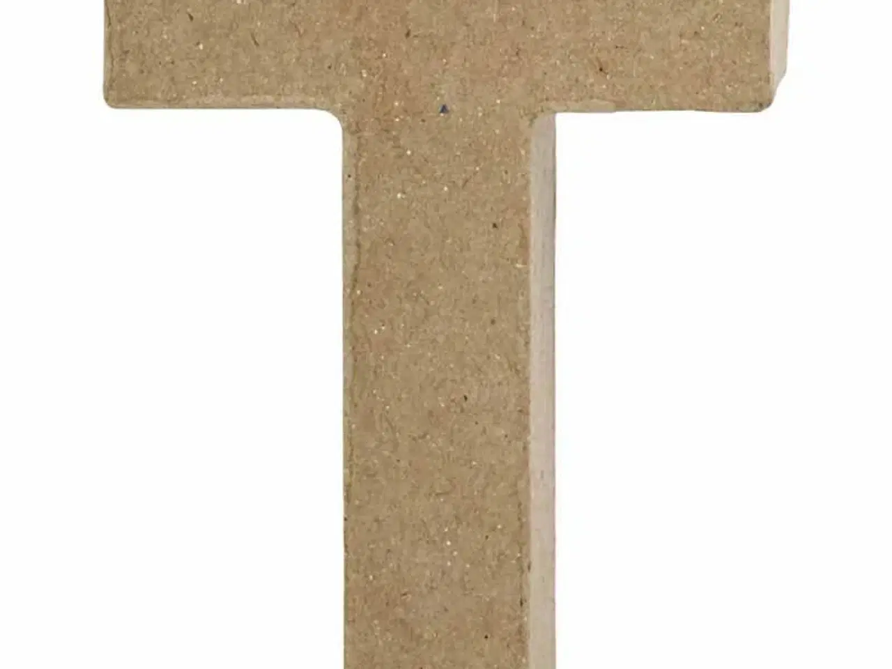 Billede 1 - Håndlavet Bogstav T i Papmaché - 10 cm