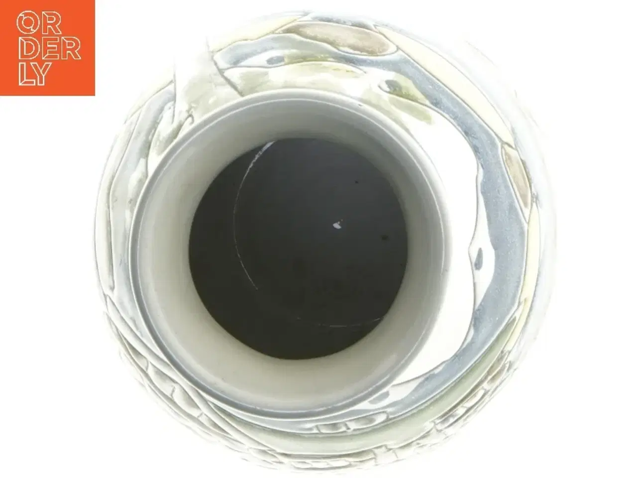 Billede 2 - Dekorativ vase med landskabsmotiv (str. 17,5 cm)fra Norge