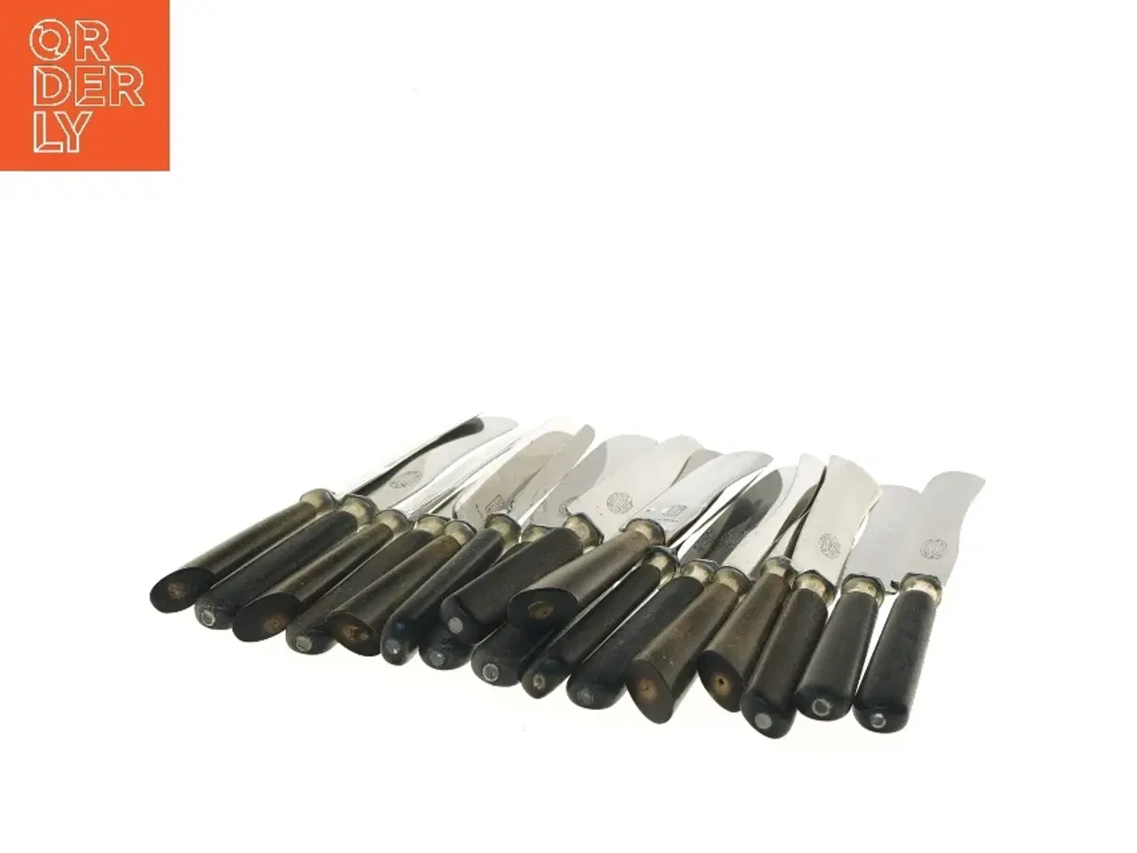 Billede 2 - Vintage smørknive med træhåndtag fra Magero A. G. (str. 25 cm, 17 styk cm)