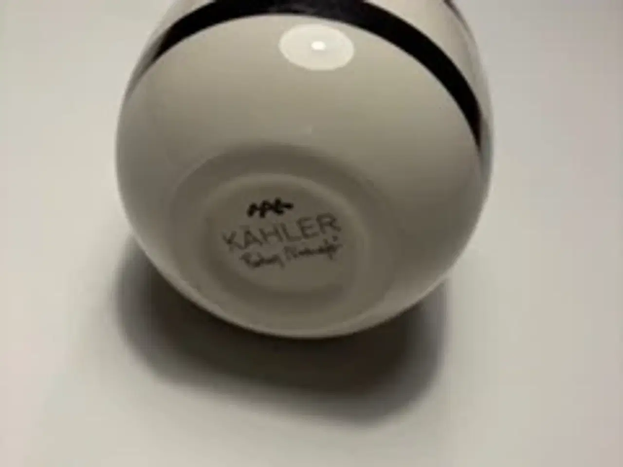 Billede 1 - Kähler vaser jubilæum “Guld stribet” 12,5 cm