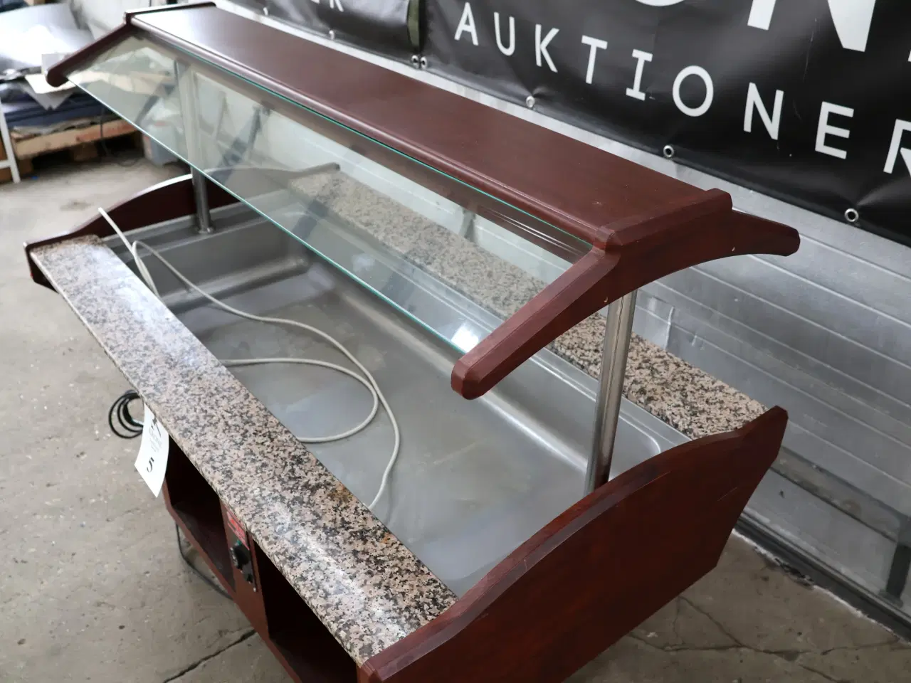 Billede 4 -  ITS varmebuffet model SB-Hot 155. m/lys og hjul. 