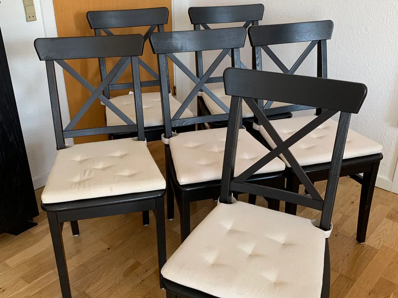 Billede 1 - Sorte spisestuestole IKEA Ingolf