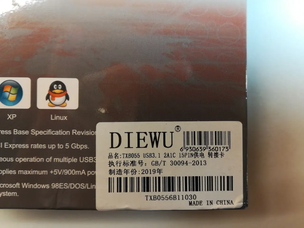 Billede 7 - Diewu PCI Express kort med USB 3.0 og USB-C