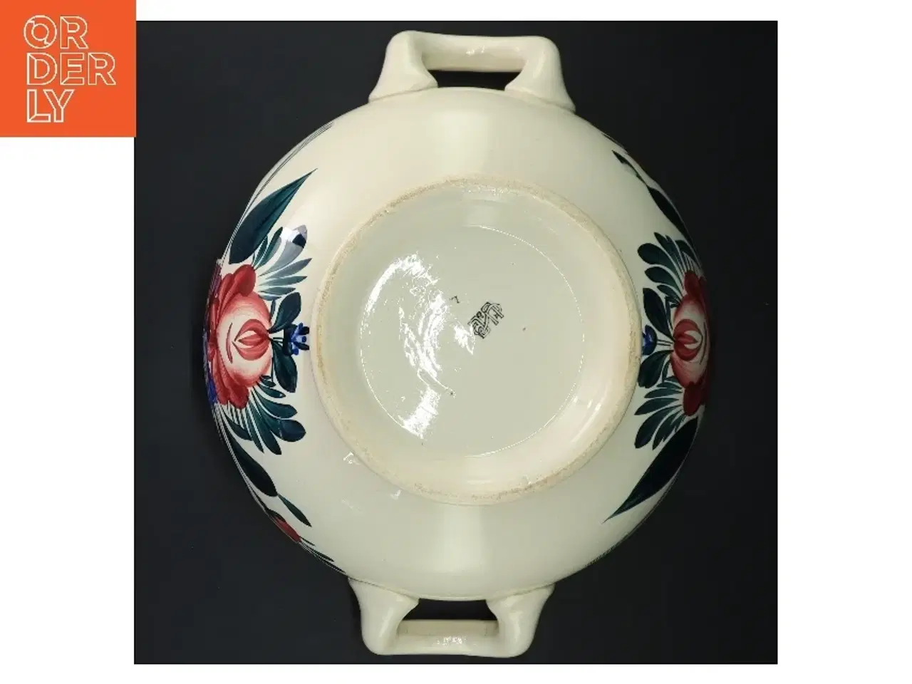 Billede 4 - To keramikserveringer med låg fra U&C (str. ø 26 cm, og ø 22 cm cm)