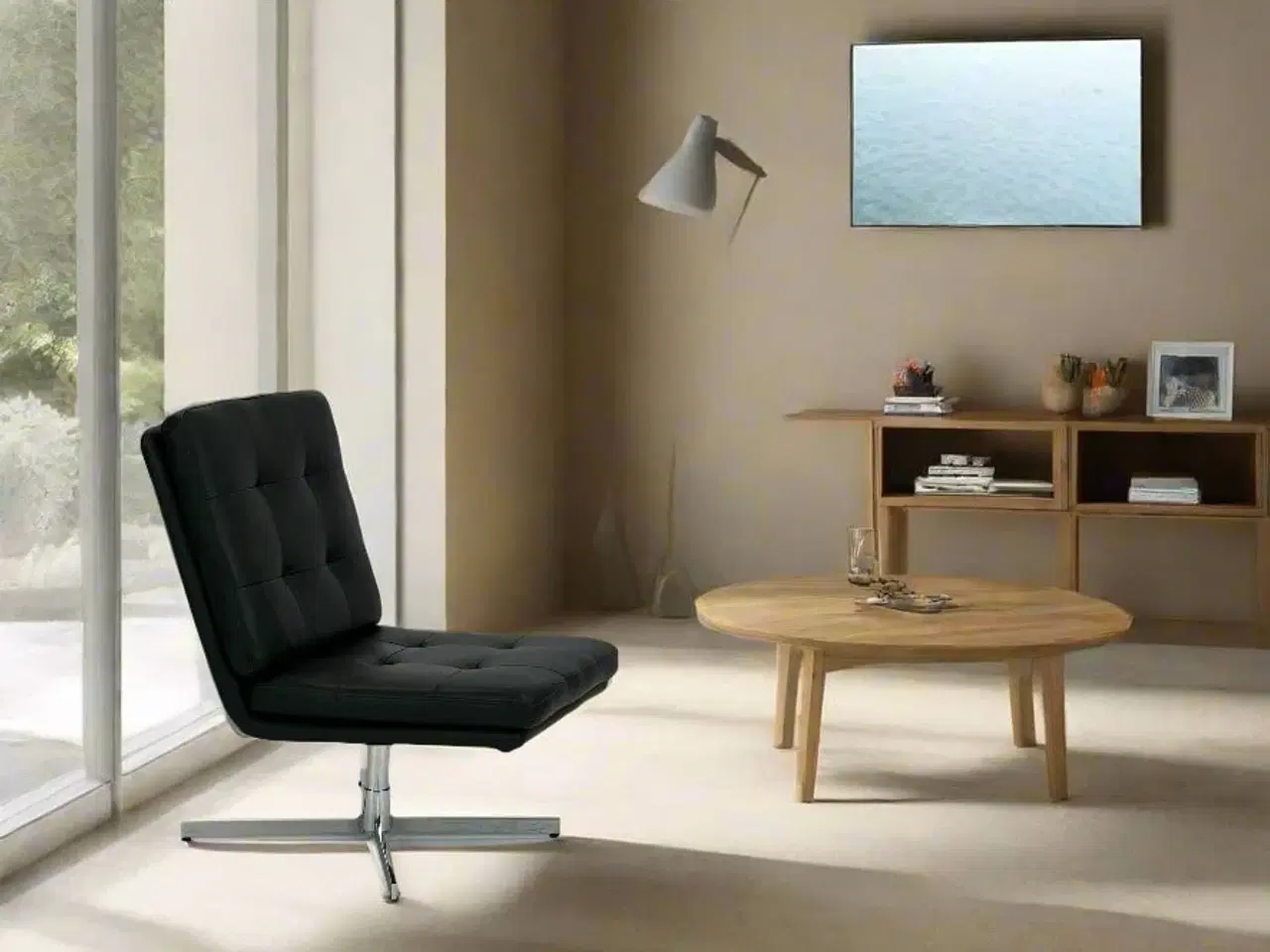 Billede 2 - Sort loungestol