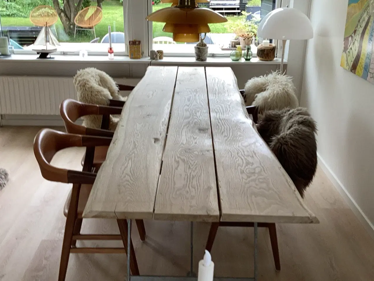 Billede 1 - Ege træs planke spisebord