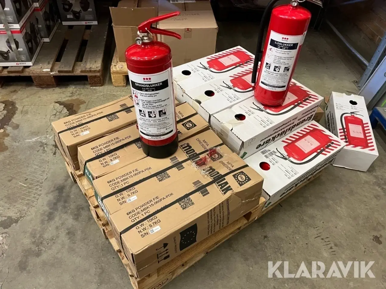 Billede 1 - Pulverslukkere Sekuritas 6kg ABC-Pulver 13 styk