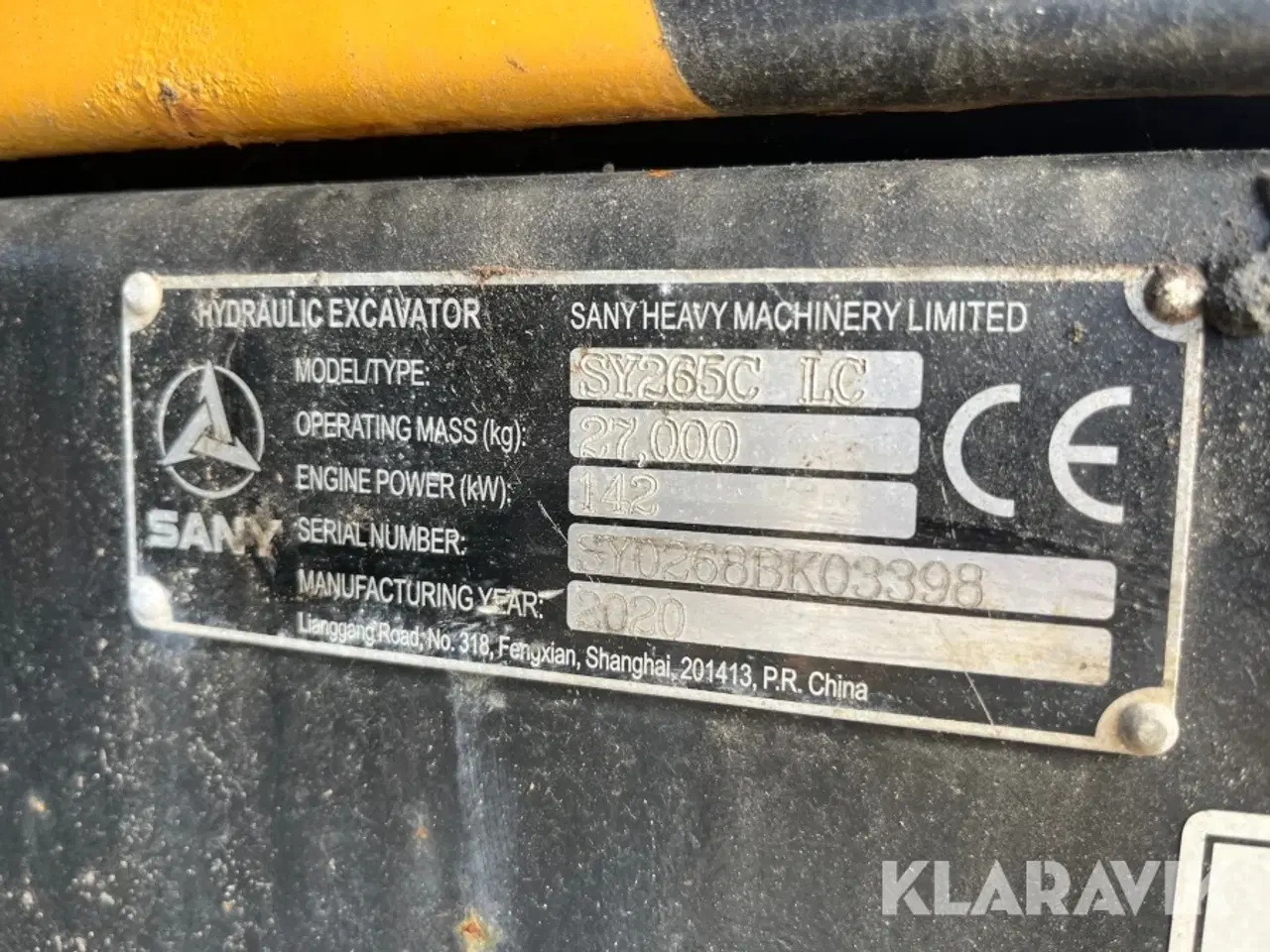 Billede 9 - Gravemaskine Sany SY265C LC