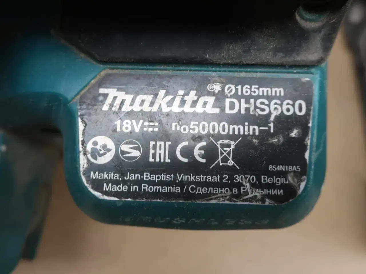Billede 7 - Rundsav, støvsuger  mv.  MAKITA  Model: DVC 750L, DJR 187, DC18RA, DCG 180, DHS 660