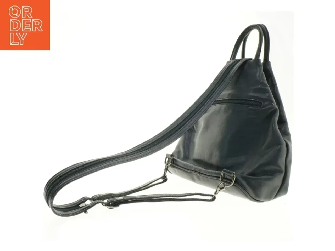Billede 3 - Sort rygsæk i læder fra Valentino (str. 31 x 41 cm)