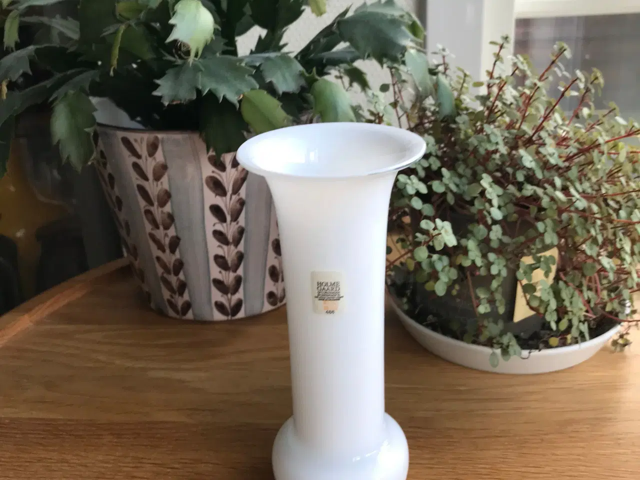 Billede 2 - Trompet vase, opal, lille, Holmegaard