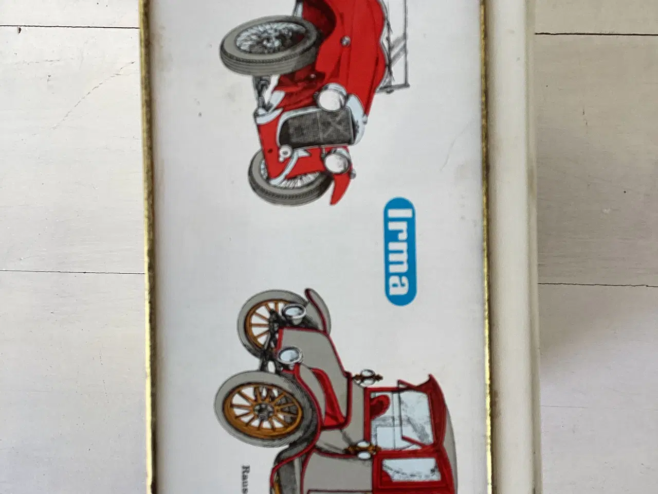 Billede 5 - Ældre Irma dåse med veteranbiler