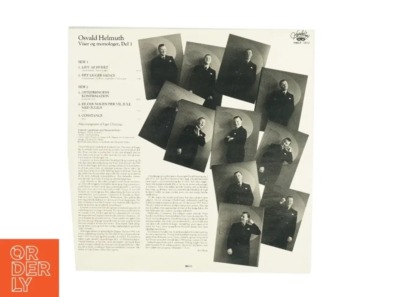 Billede 2 - Osvald Helmuth Viser og Monologer del 1 Vinylplade