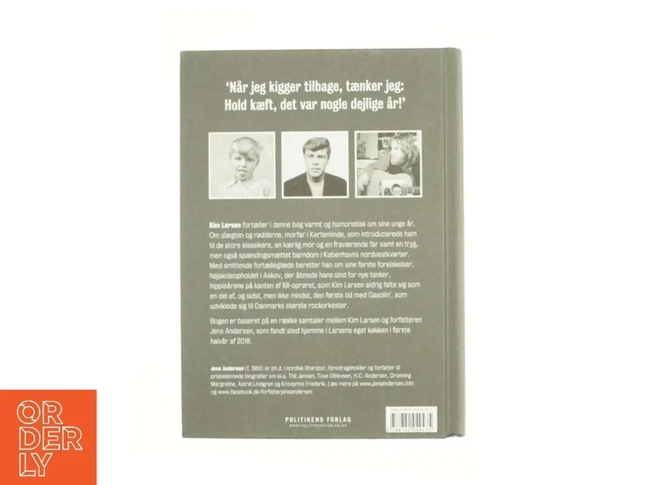 Billede 2 - Kim Larsen : mine unge år af Jens Andersen (f. 1955) (Bog)