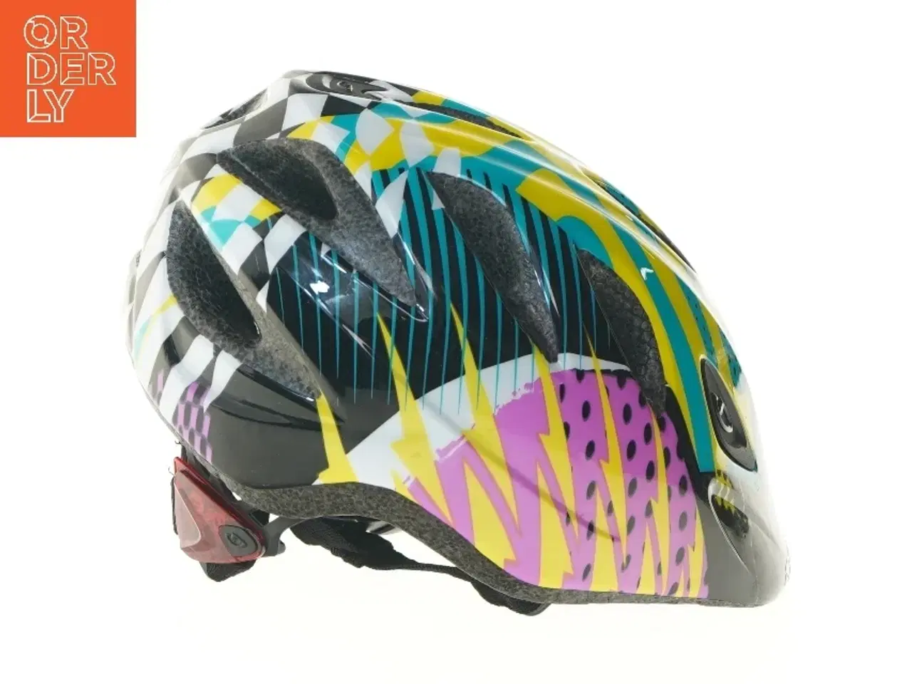 Billede 5 - Cykelhjelm med farvet mønster fra Giro (str. 50-54 cm)