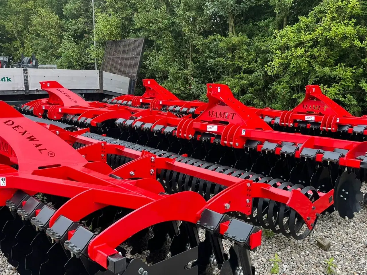 Billede 3 - Dexwal Mamut 4 m Med v-rings pakker og 560mm tallerkner