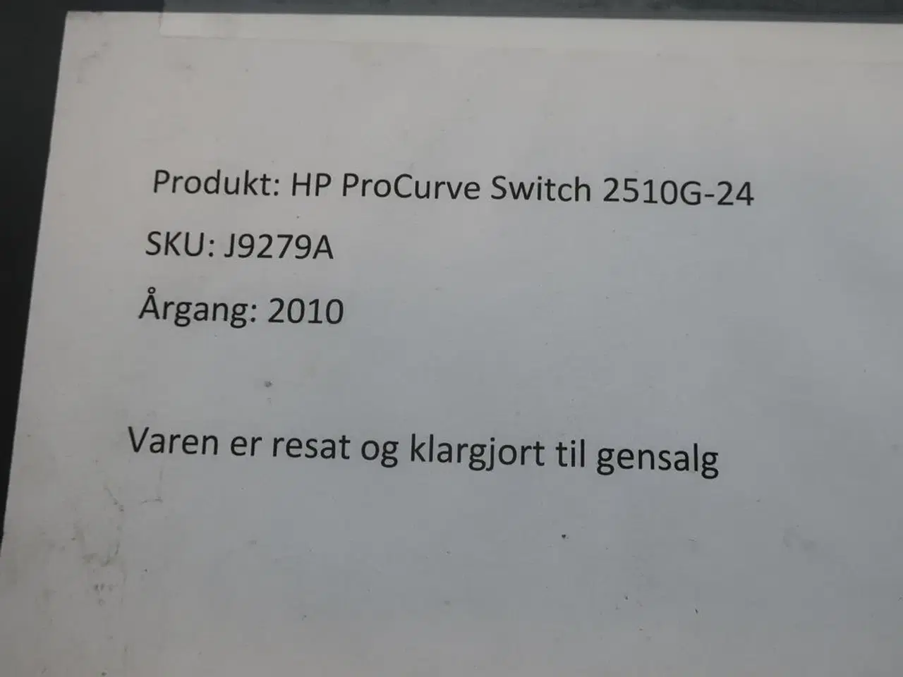 Billede 6 - Switch HP J9279A