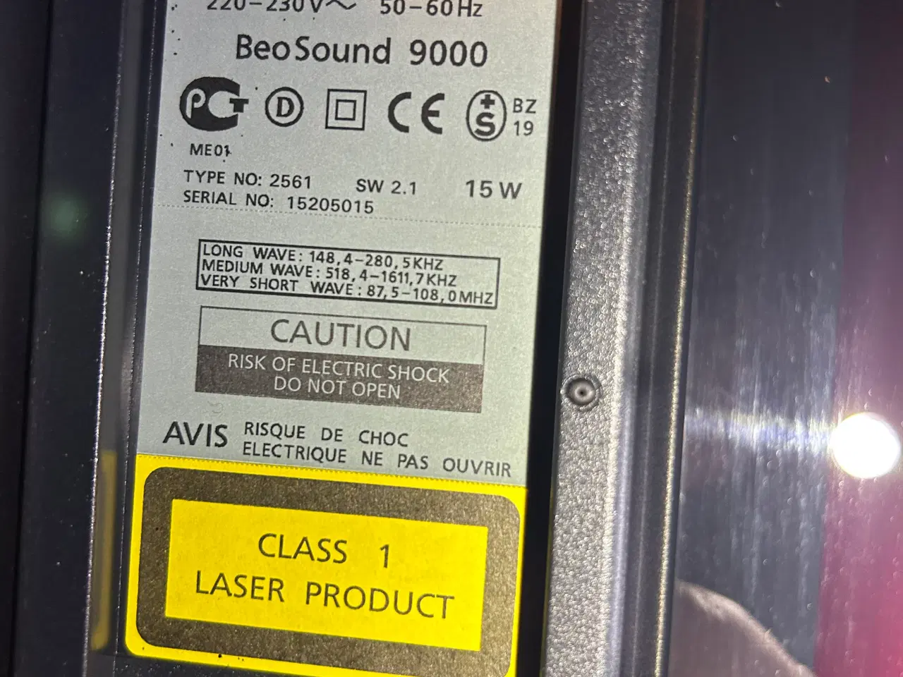 Billede 6 - BEOSOUND  9000 MK 2  Laser MED 4 stk  Beolab 8000
