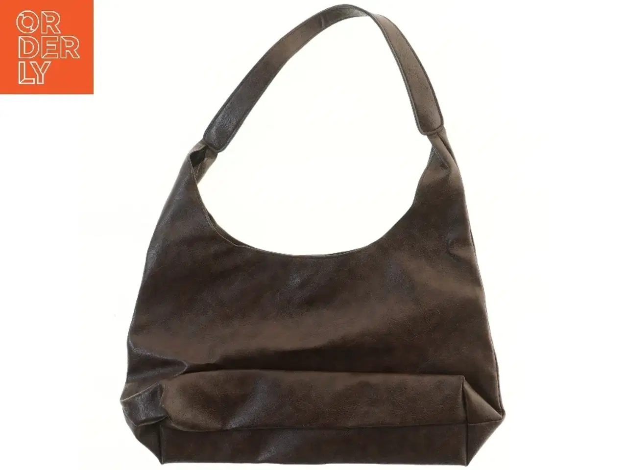 Billede 2 - Brun skuldertaske (str. 44x24,5 cm)
