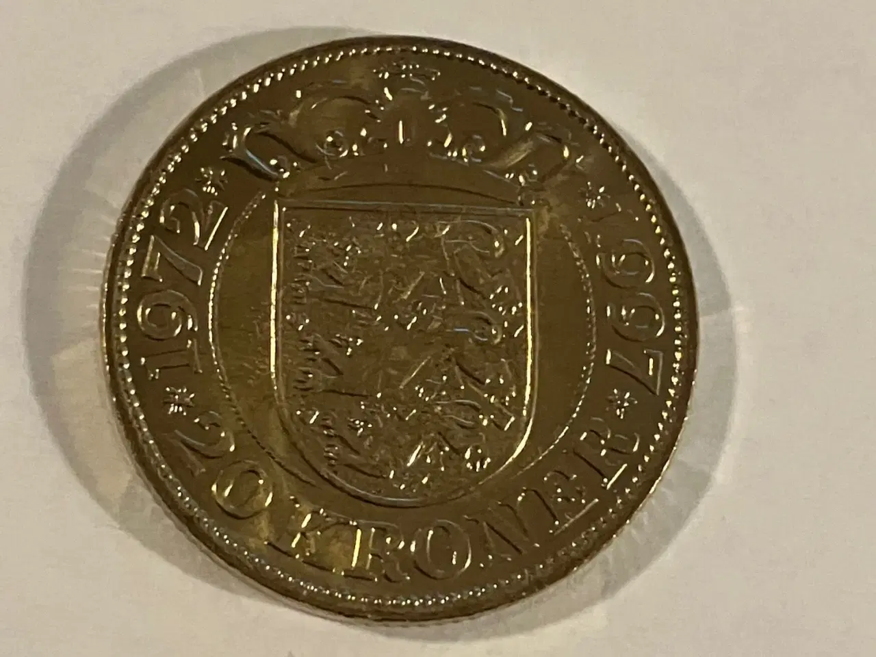 Billede 1 - 20 Kroner - Margrethe II 25-års regeringsjubilæum