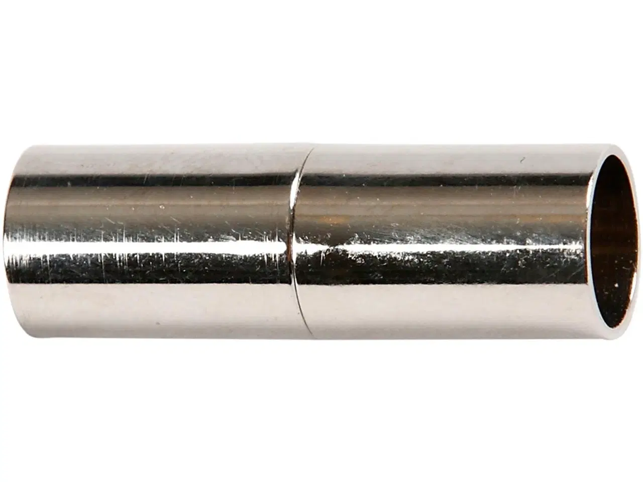 Billede 1 - Magnetlås, L: 23 mm, hulstr. 6 mm, forsølvet, 2stk./ 1 pk.