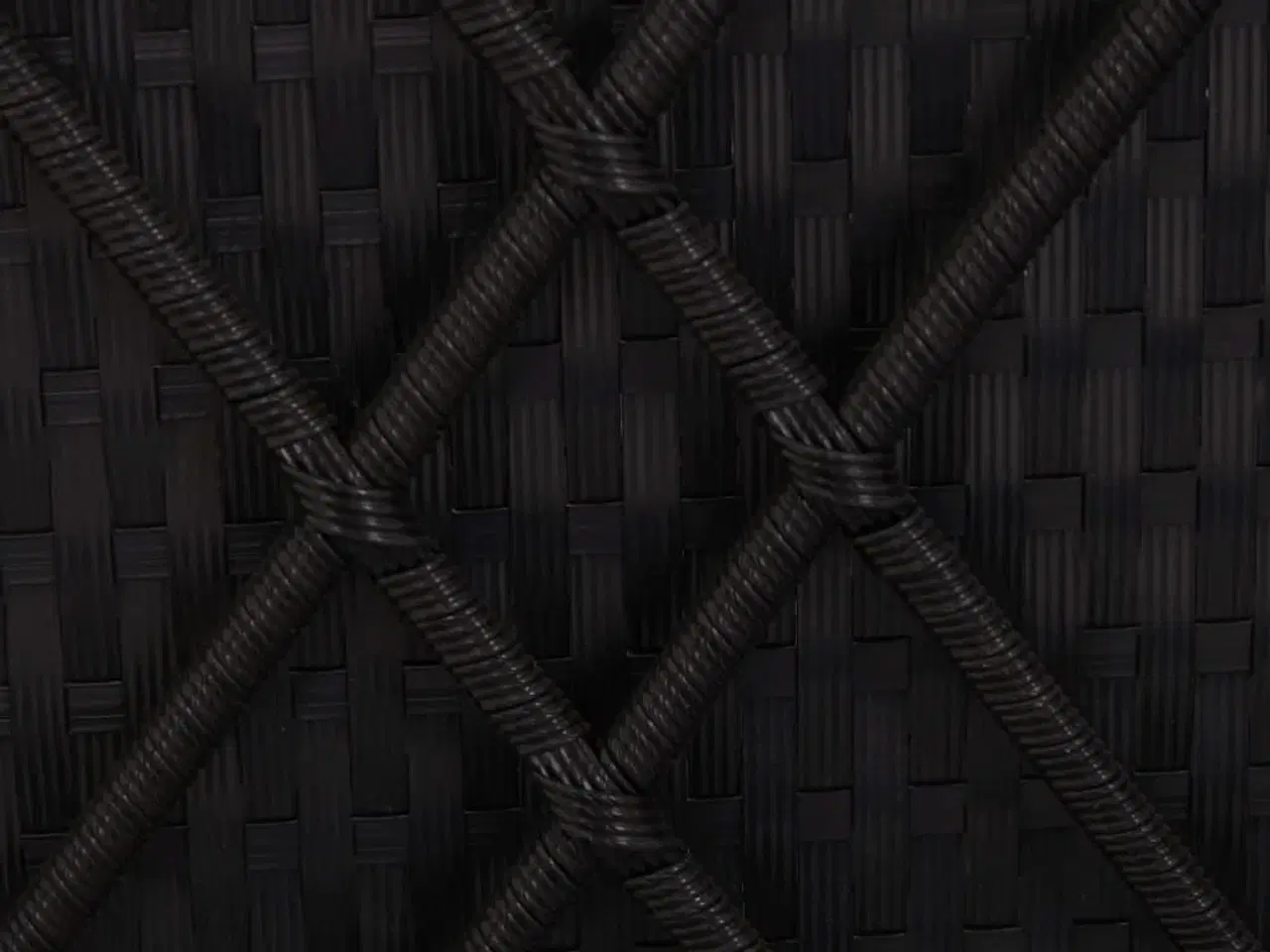 Billede 3 - Liggestol med hynde og tebord polyrattan sort